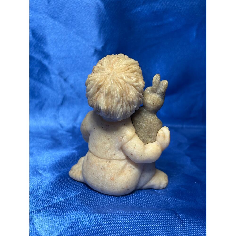 Quarry Kid Ricky Some Bunny Boy Holding Stuffed Rabbit - Picture 3 of 7